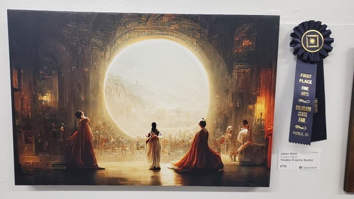 Scandale dans le monde de l’art. Ce tableau a été réalisé avec Midjourney et a remporté un premier prix. - © Washington Post