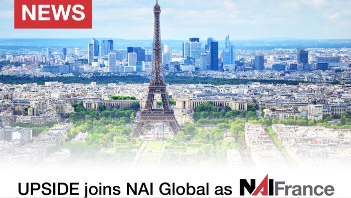 Upside rejoint le réseau mondial NAI Global et devient NAI France. - © D.R.