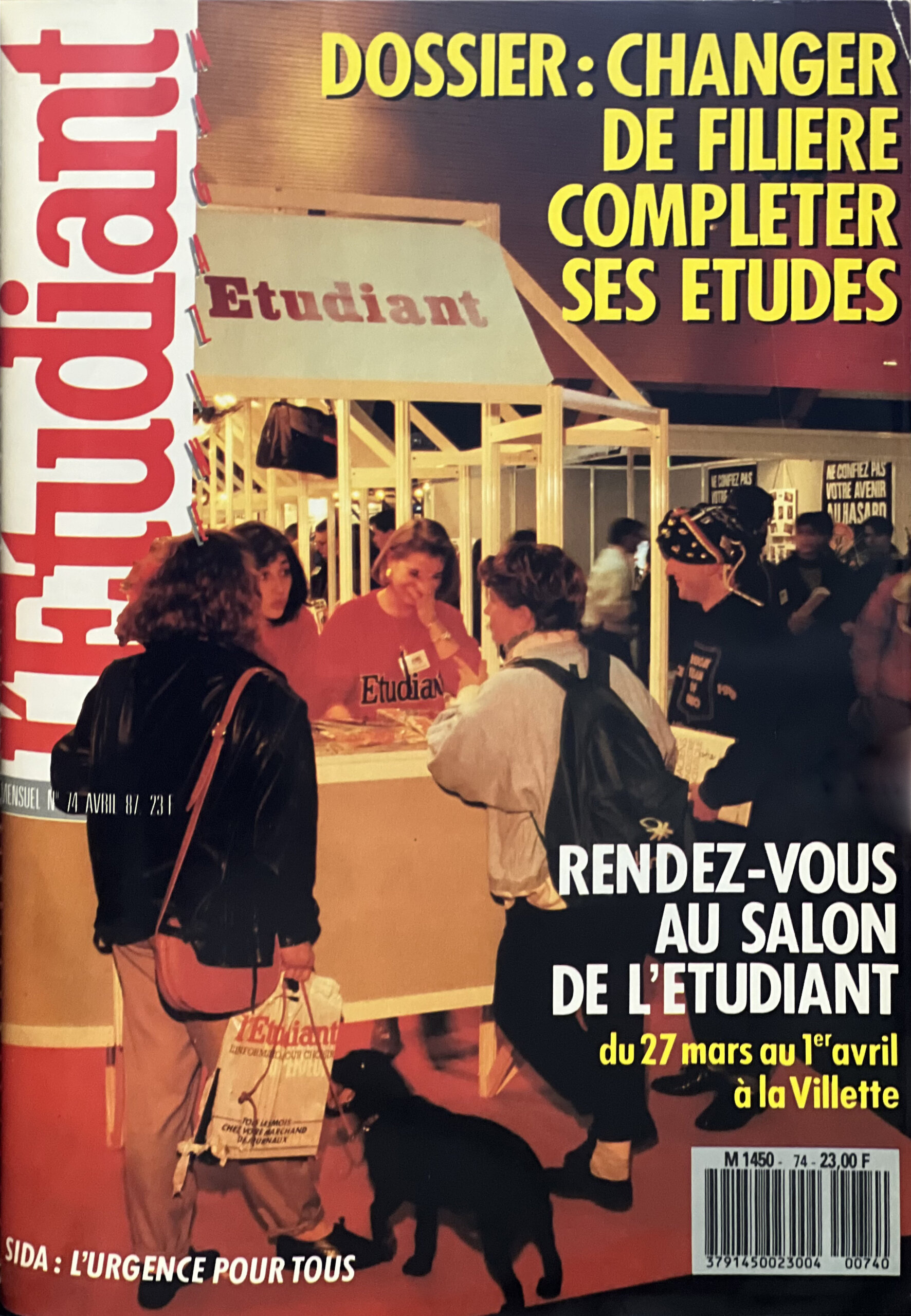 Les Salons de L’Etudiant en couverture du magazine éponyme en 1987 - © L’Etudiant