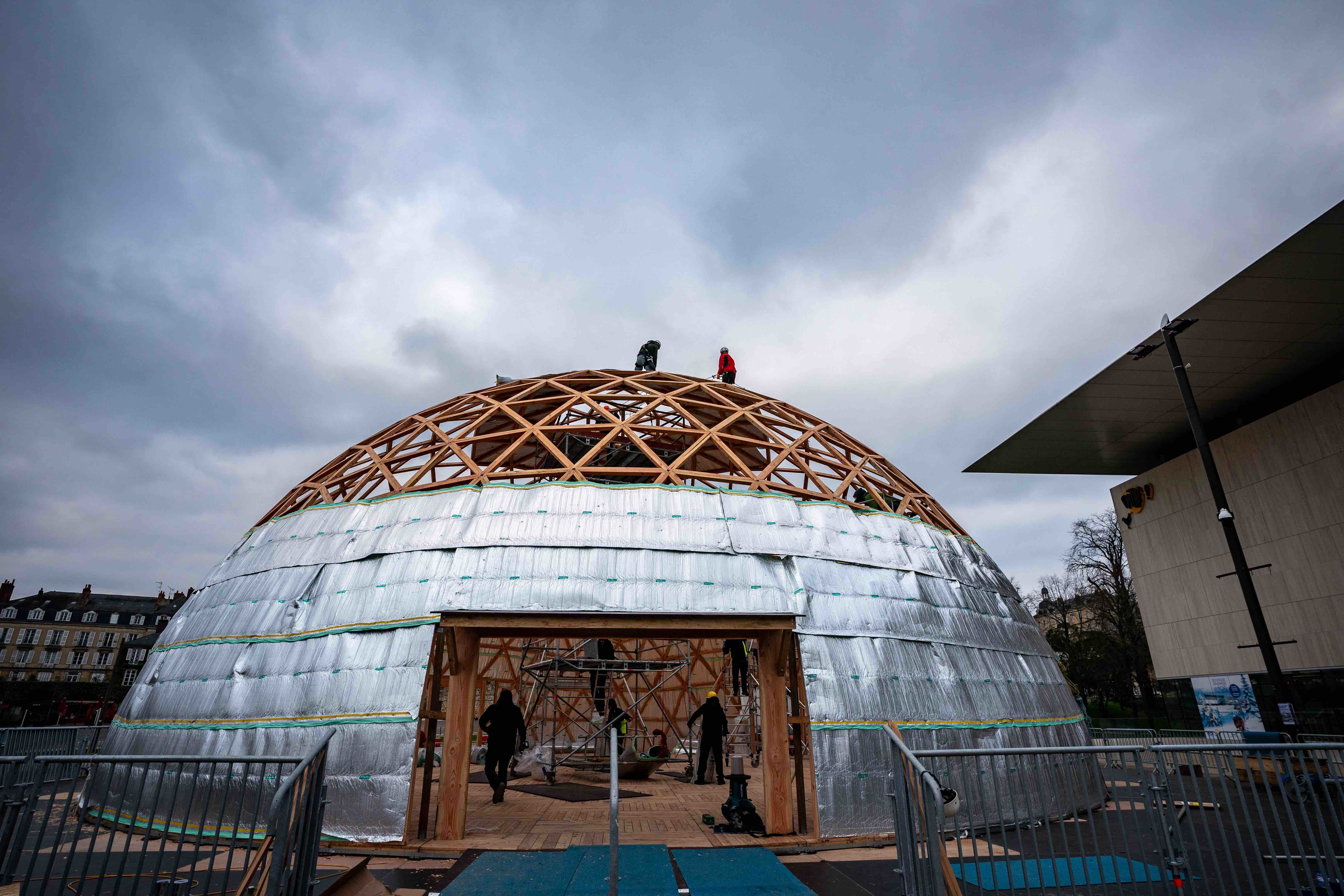 Le dôme sonore, première structure mondiale dédiée au son immersif pour accueillir des projets en son 3D - © La Ville du Mans